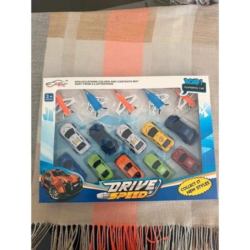 Drive Speed Toy Cars & Airplanes Set – 3+ Ages